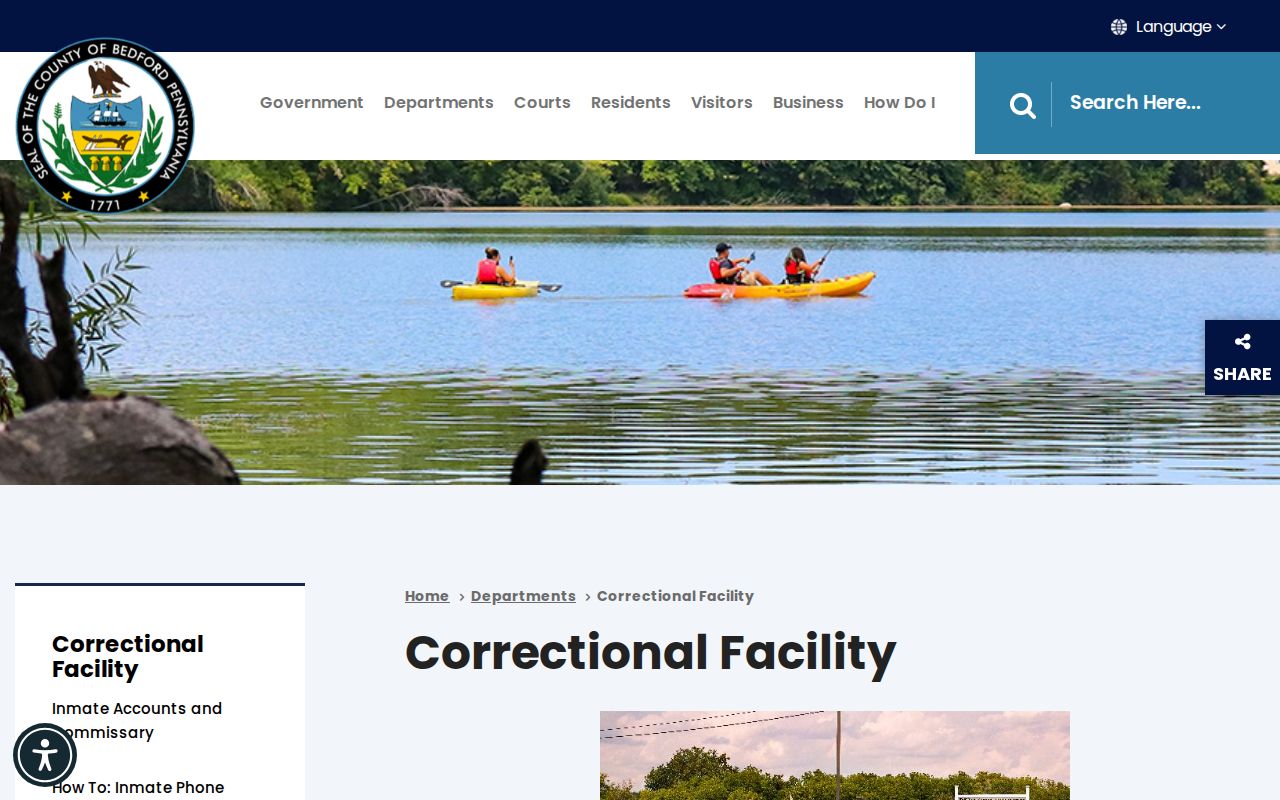 Bedford County Correctional Facility release information source